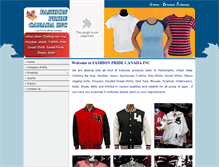 Tablet Screenshot of fashionpridecanada.com
